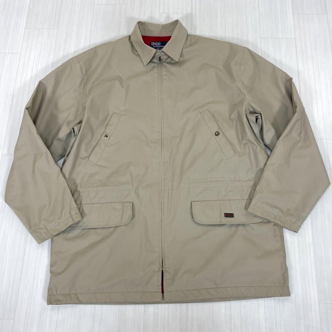 Polo by Ralph Lauren Giacca Cappotto Uomo Taglia M Beige Rosso PONY