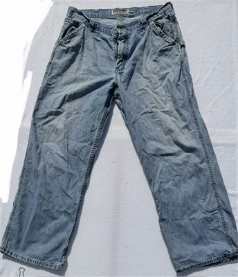 Old Navy Painter's Jeans 36x30 Very Well Worn Wide Leg Relaxed Y2K Skater (Read)