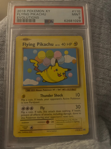 Flying Pikachu graded PSA 9 for sale on eBay