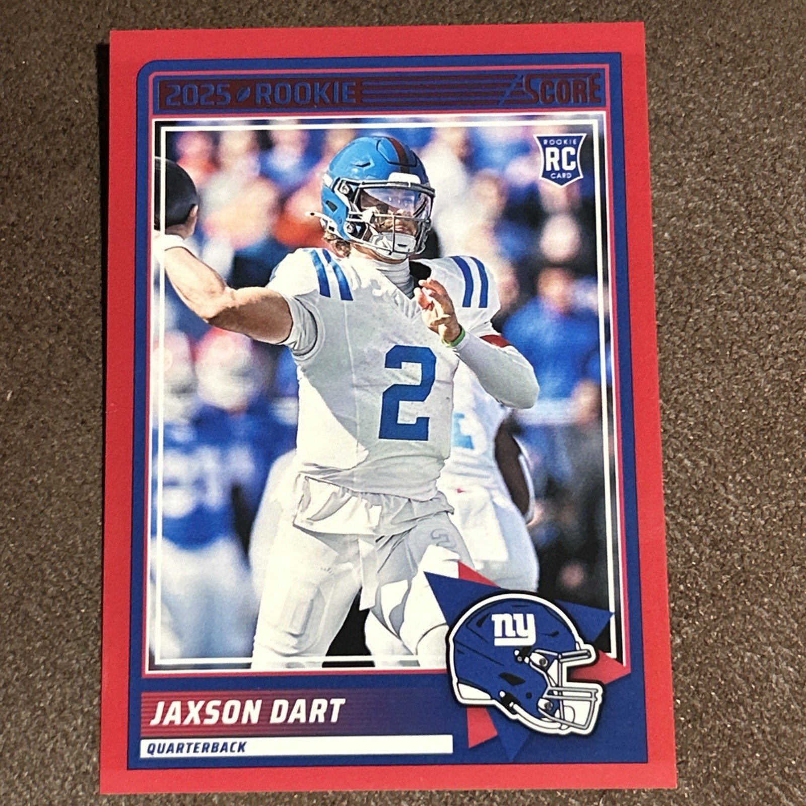 2025 Score - Rookies Jaxson Dart #35 Red (RC)