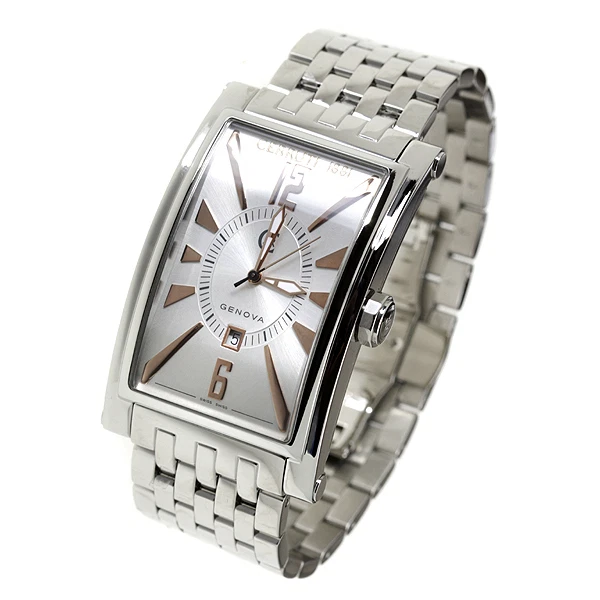 Cerruti 1881 Stainless Steel Case Leather Wristwatches for  display picture 3