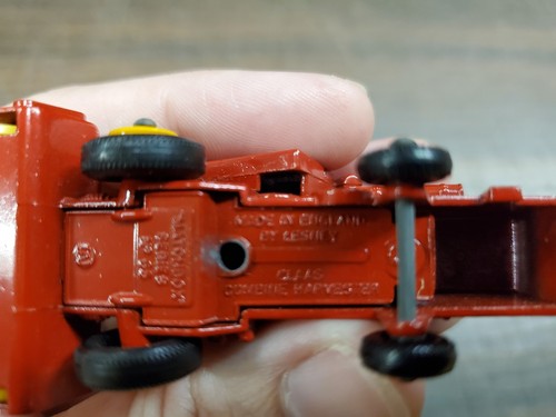 Vintage Mint Lesney Matchbox Toy Car #65 Claas Combine Harvester Farm Mac Red - Picture 9 of 10