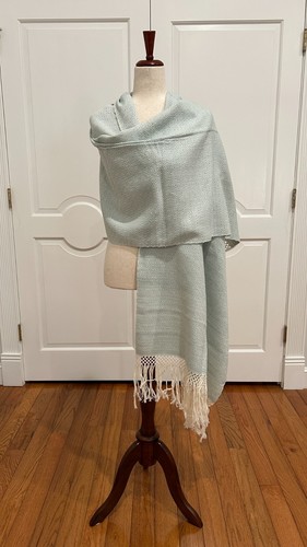 Traditional Mexican rebozo from Oaxca Mex. Mexican shawl,fringed vest!! - Picture 2 of 5