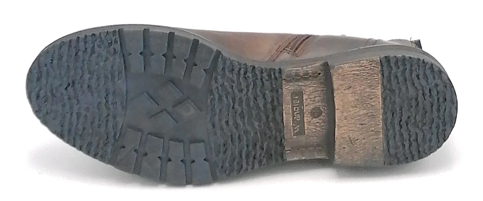 Wrangler 92061 Botines Piel Cabeza Marrón Oscuro Doble Cremallera W - Imagen 4 de 4