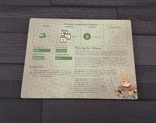 Root A Game Of Woodland Might & Right | Woodland Alliance Faction Board Piece - Picture 4 of 6