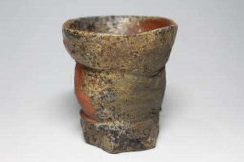 Bizen Japanese Pottery Cup by Taisetsu Sueishi - Picture 2 of 6