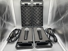  2 Rockville Dynamic Podcast Microphones Stands Cables