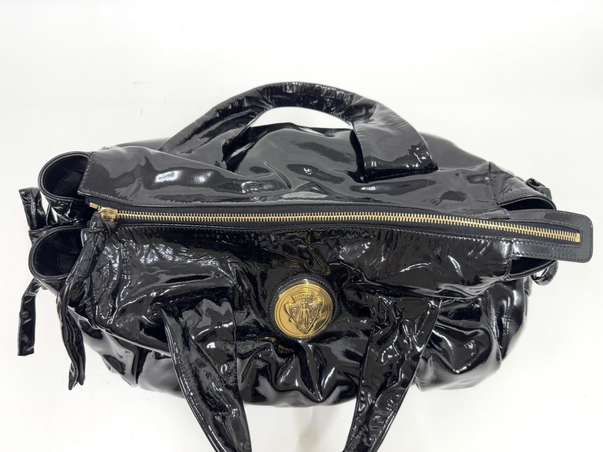 gucci Histeria bag enamel 197021 women black | eBay