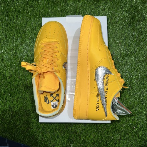 Air Force 1 x Off White ‘ICA University Gold’ Size 8 (Ships Next Day) - 第 4/12 張圖片