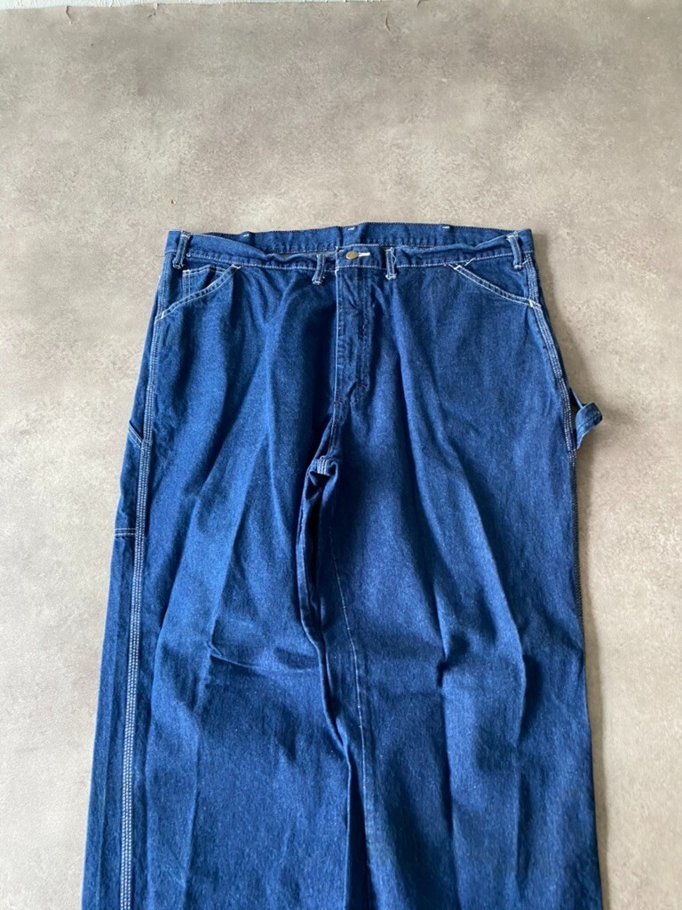 Work Sport Carpenter Jeans Mens 40” Baggy Fit Denim Made In USA Pants, Blue image 3
