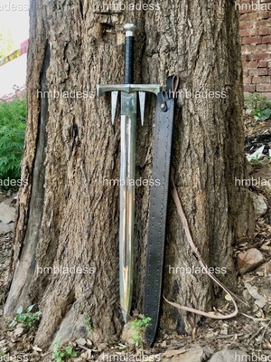 Hand Forged Carbon Steel Viking Sword Sharp / Battle Ready Medieval Sword