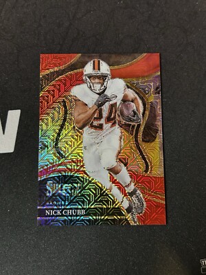 2023 Panini Select #229 Nick Chubb Red Mojo Club Level #41/49 Browns