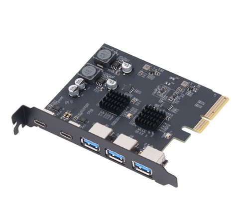 With 3 Type A and 2 Type C Port for Computer Motherboard Expansion Card - Zdjęcie 3 z 10