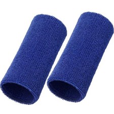 2 Pack 6 Inch Elastic Wrist Sweatband Sport Athletic Wrist Bands for Men Women
