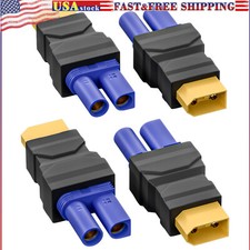 XT60 Male to EC5 Female Connector Adapter Wireless Converter 4PCS for RC FPV
