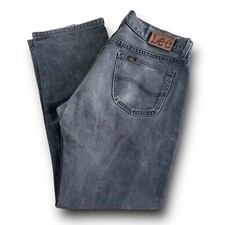 Lee Jeans Vintage Grey Washed-Out Regular Men's Buttons Size w34 l34 US 48 It