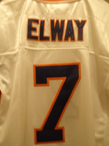NWT Denver Broncos "JOHN ELWAY" #7 White NFL 75 YR Jersey Adult Size (50/L) $300 - Picture 14 of 17