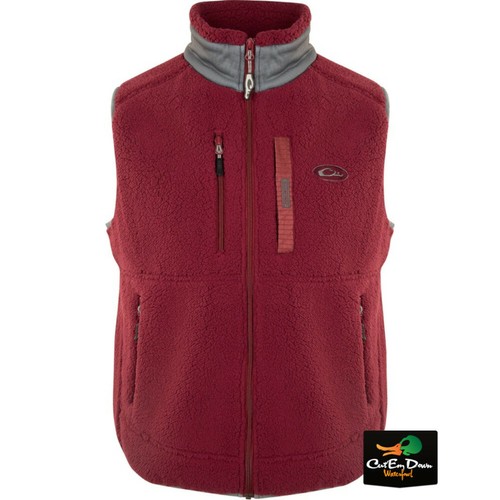 NEW DRAKE WATERFOWL SHERPA FLEECE LAYERING VEST - Picture 4 of 7
