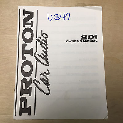 Original Proton Owner Manuals for Car Audio Systems | eBay