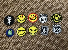 Lot Of 10 Fun Iron On Patches S New