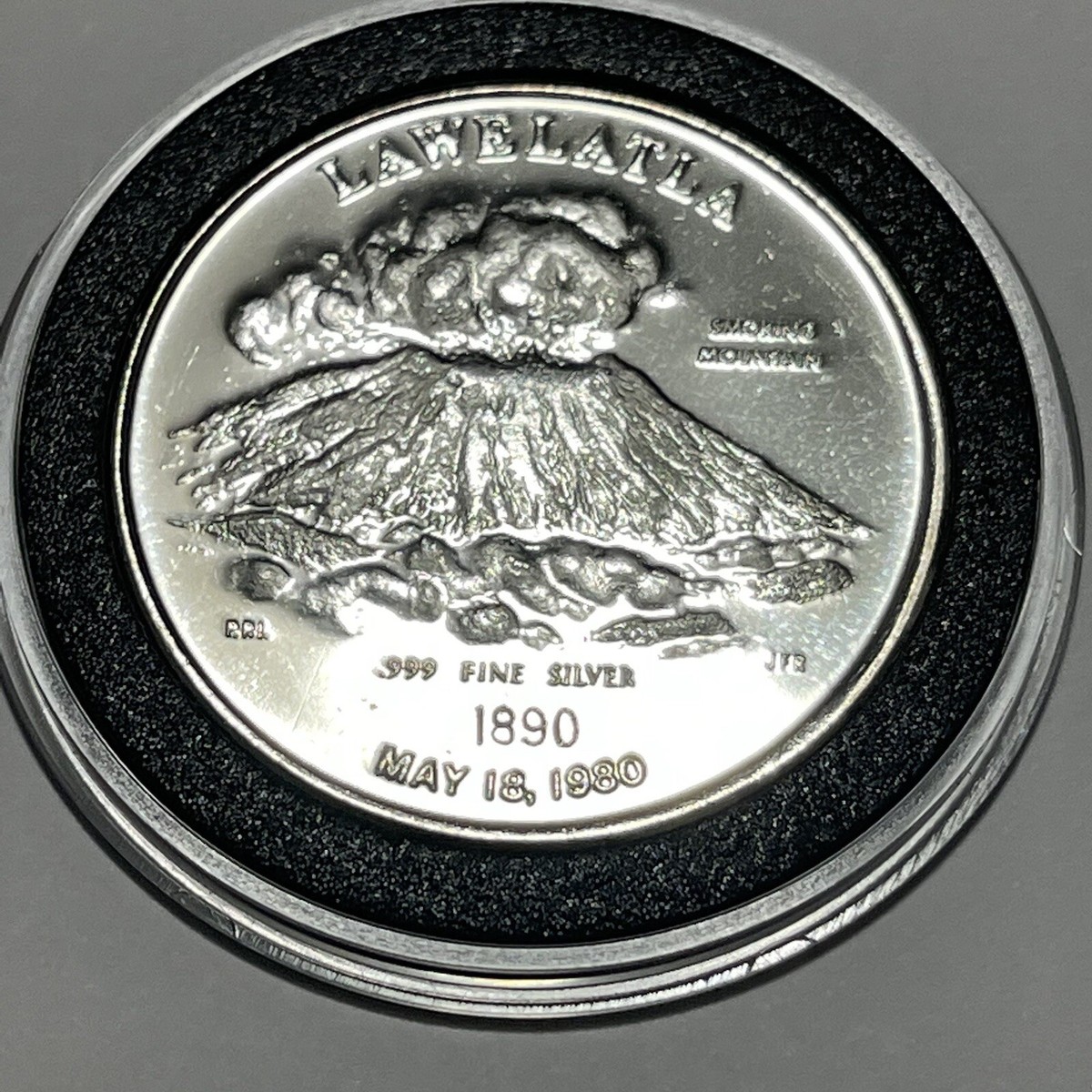 1980 Mount St. Helens Commemorate Rare Coin 1 Troy Oz .999 Fine