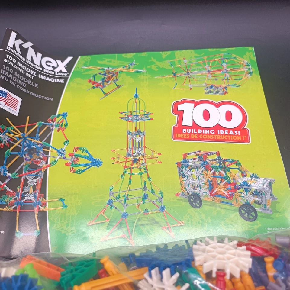 KNEX Imagine: 100 Conjunto de Construção Modelo 863 Peças STEM Aprendizagem Construção Criativa - Imagem 2 de 4