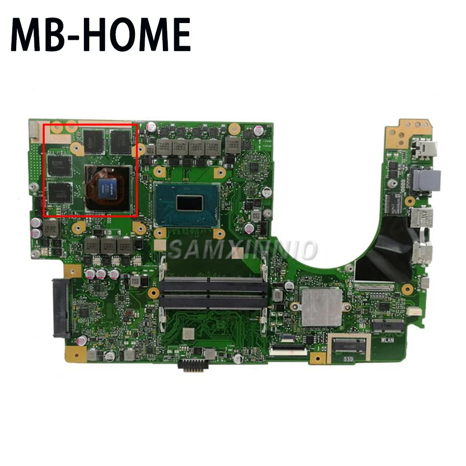 Für ASUS N580G N580GD X580 X580G X580GD Mainboard GTX1050 I5-8300H I7-8750H - Bild 2 von 4