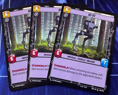 Star Wars Unlimited Spark of Rebellion 3X AT-ST Common Card