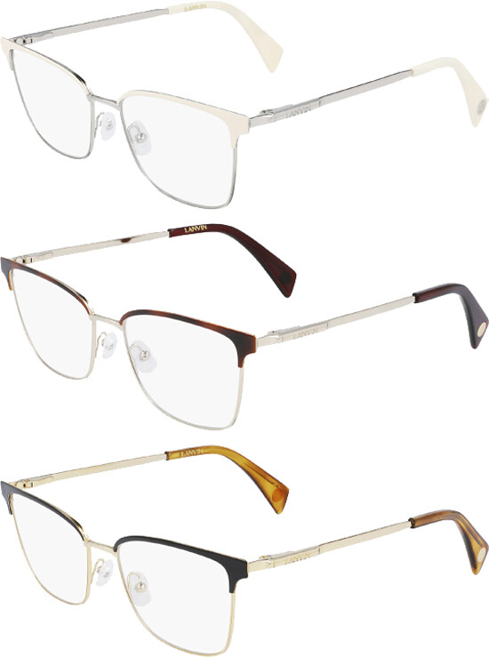 Lanvin LNV2105 003 BLACK/GOLD 52/16/140 Women's Eyewear
