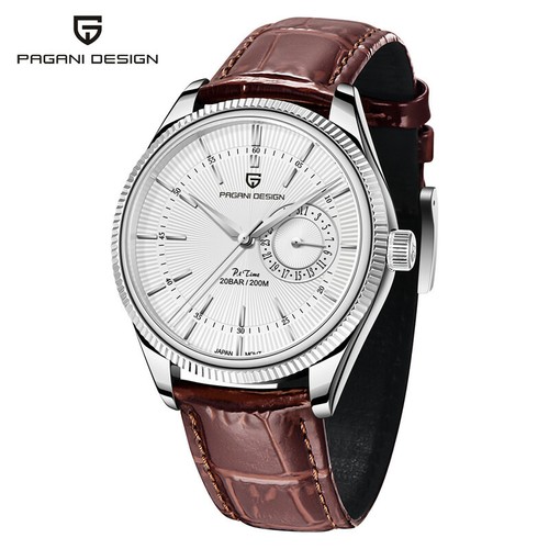 2021 PAGANI DESIGN Luxury Quartz Watch for Men Wrist Watch Leather Japan VH65 - Picture 15 of 17