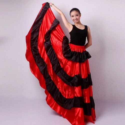 Skirt Opening Dance Large Swing Skirt Performance Dance Skirt Belly Dance Dress - Picture 7 of 7