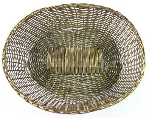 Old Handmade Brass Wire Work Vintage Fruit Basket Home Kitchen Décor. G66-413 - Picture 3 of 9