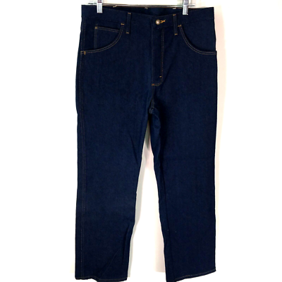 Wrangler Rugged Wear Mens Casual Regular Stretch Straight Denim Blue Jeans  34x30