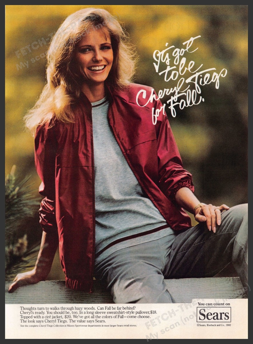 Sears Cheryl Tiegs 1980s Print Advertisement 1982 Fall Reclining