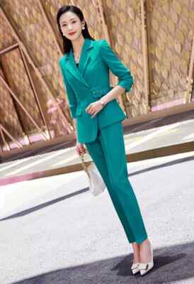 Set Damen Anzug Blazer Fashionshowcase Hosenanzug 3-teilig Damen