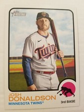 2022 Topps Heritage 1973 Oversized Box Topper Josh Donaldson #OB-JD Twins