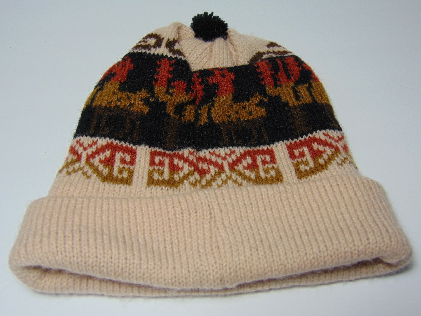 Vintage 1990s OTUZCO PERU LLAMA LLAMAS KNIT WINTE… - image 5