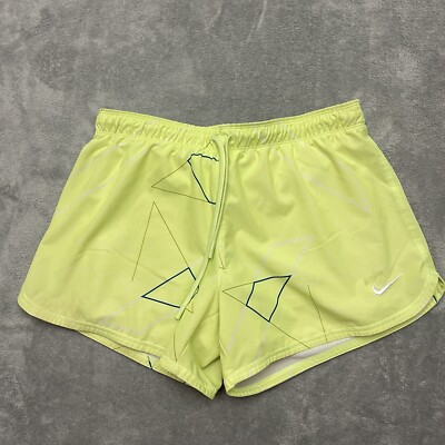nike yellow biker shorts