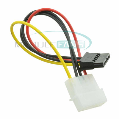 5PCS Male Female 4 Pin Power Drive Adapter Cable to Molex IDE SATA 15-Pin NEW