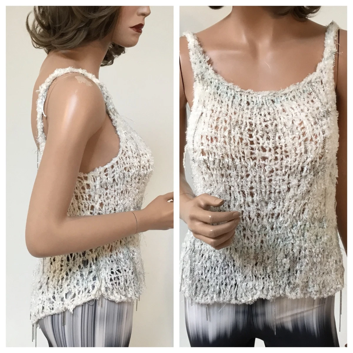 Crochet Lace Patchwork Casual Tank Top