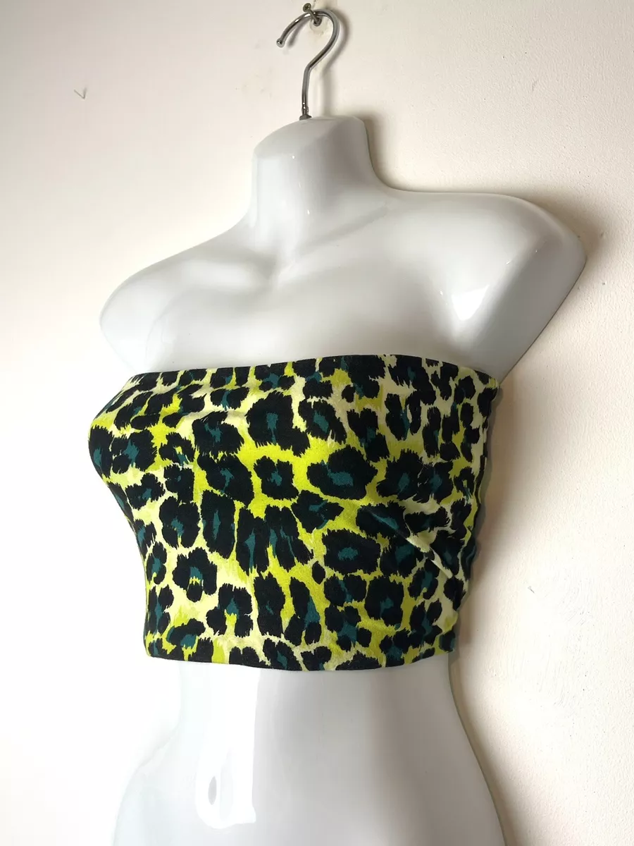 Leopard print shop boob tube