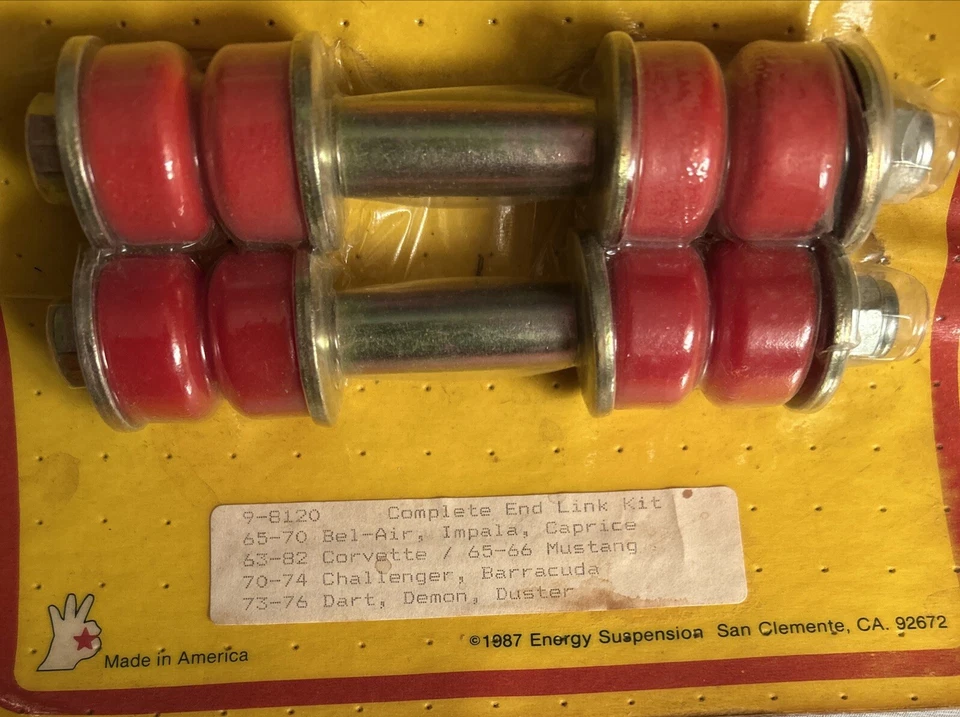 Energy End Link Kit,CORVETTE,BARRACUDA,MUSTANG,DEMON,DUSTER,DART,CHALLENGER,BEL- - Image 2 of 3
