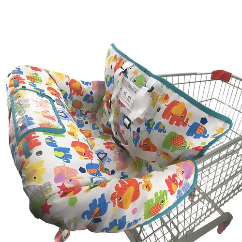 Cubierta gruesa para carrito de compras 2 en 1 bebé cubierta para silla alta supermercado portátil lavable - Imagen 12 de 66
