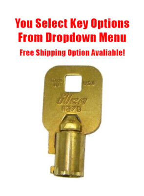 Revserve Keys RVC vending tubular key 201 - 301 Royal Vendors soda - you select code ...