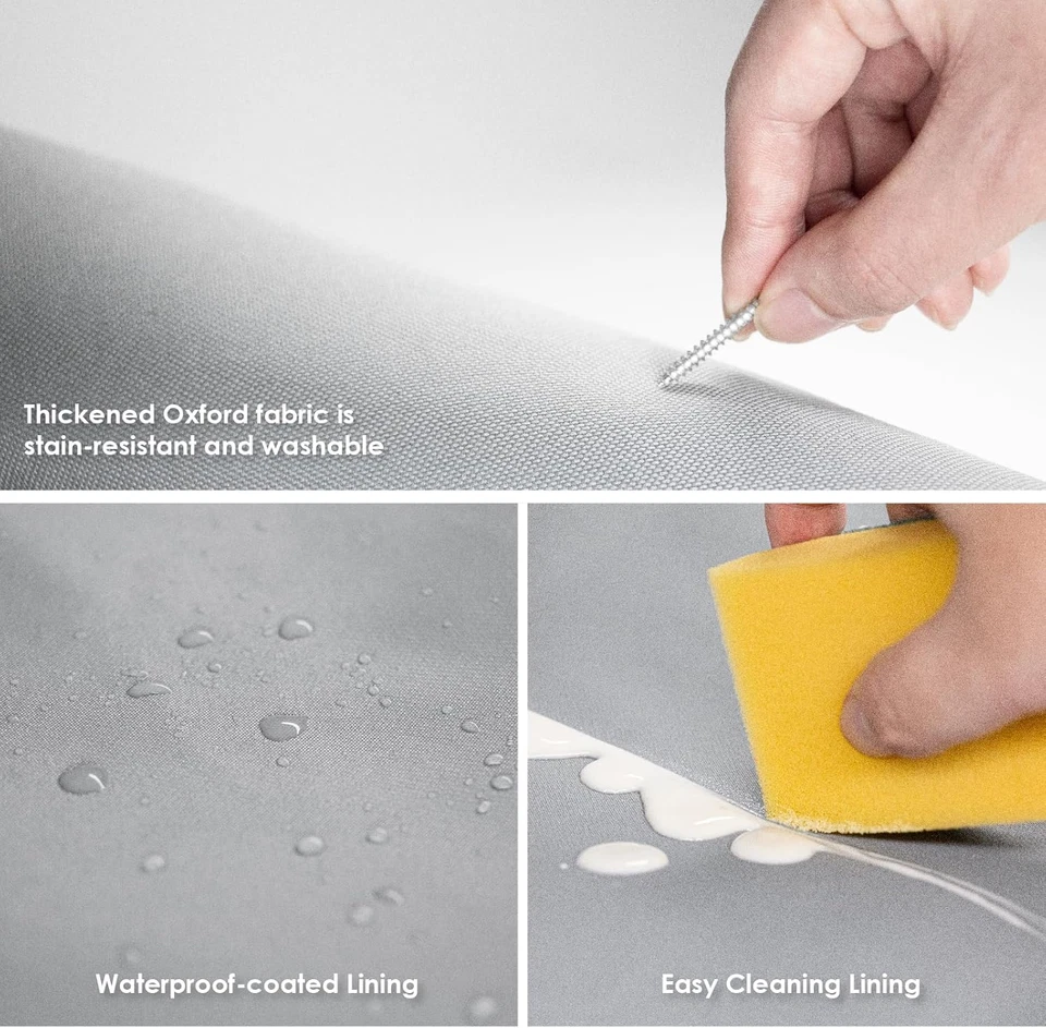 ROMOON 4 Section Heavy Duty Laundry Sorter, Separated Laundry Hamper Cart with W - Image 3 of 4