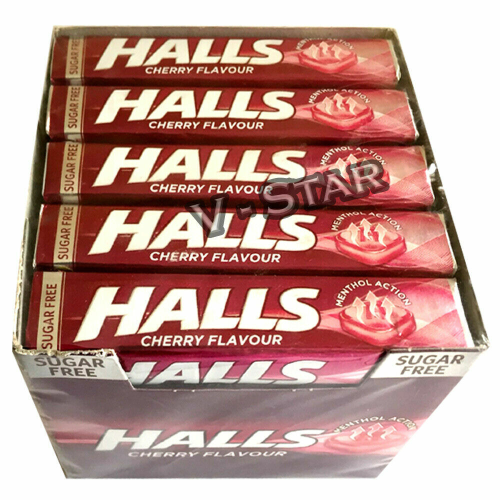 CANDIES HALLS CHERRY 4 PCS FROM GREECE HOLLS CHERRY