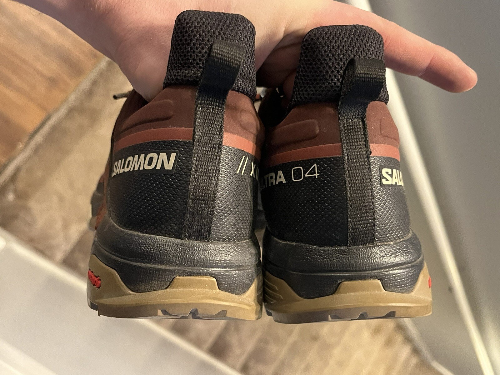 Scarpe da trekking Salomon X Ultra 4 Gore Tex marrone nero 473527 da uomo taglia 11 5 BELLE!!