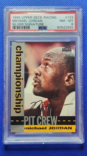 1995 Upper Deck Silver Signature Michael Jordan PSA 8 #133 Racing Card