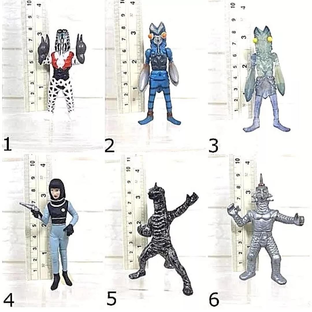 RARE VINTAGE ULTRAMAN KAIJU MONSTER ALIEN GASHAPON FIGURE NO