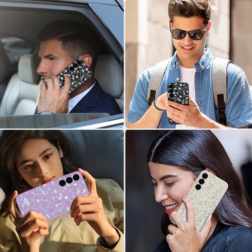 Etui Magnétique Pour Samsung S25 S24 S23 Ultra S22 S21 A35 A56 Flower Soft Cover - Picture 12 of 18